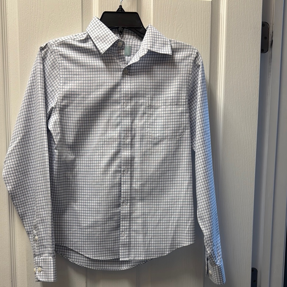 Class/Club White and Blue Dress Shirts with Button-Down Collars